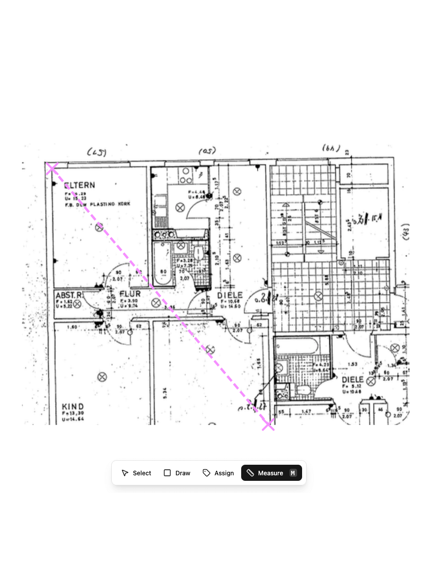 Measure and analyze building elements with precise measurements and calculations